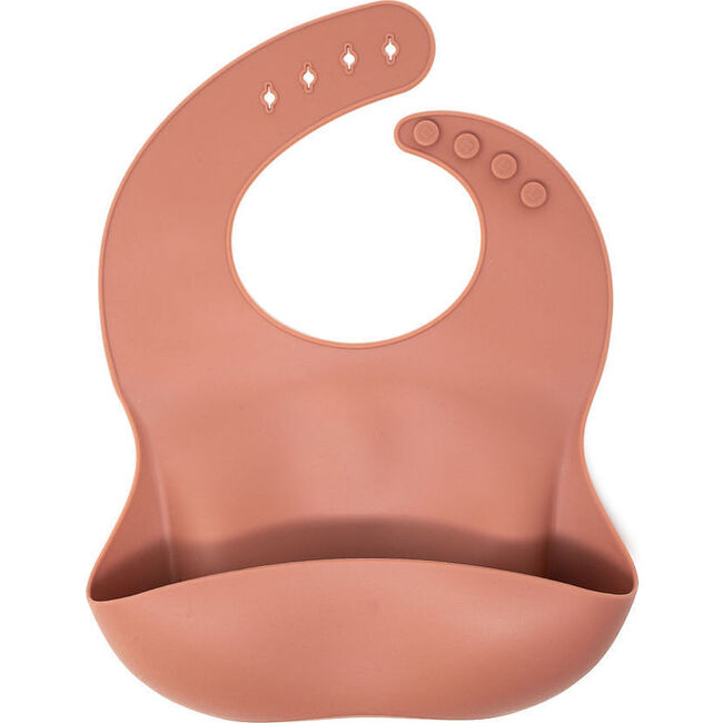 Silicone Bib, Light Mahogany