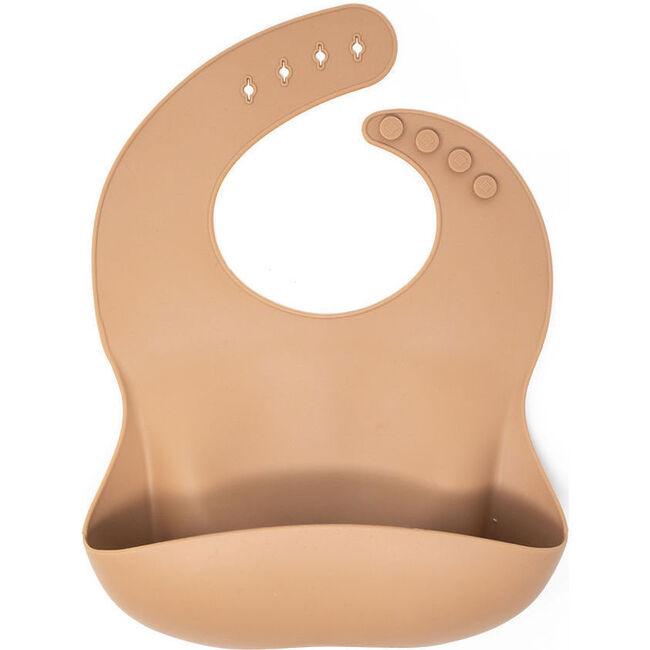 Silicone Bib, Camel - Bibs - 1