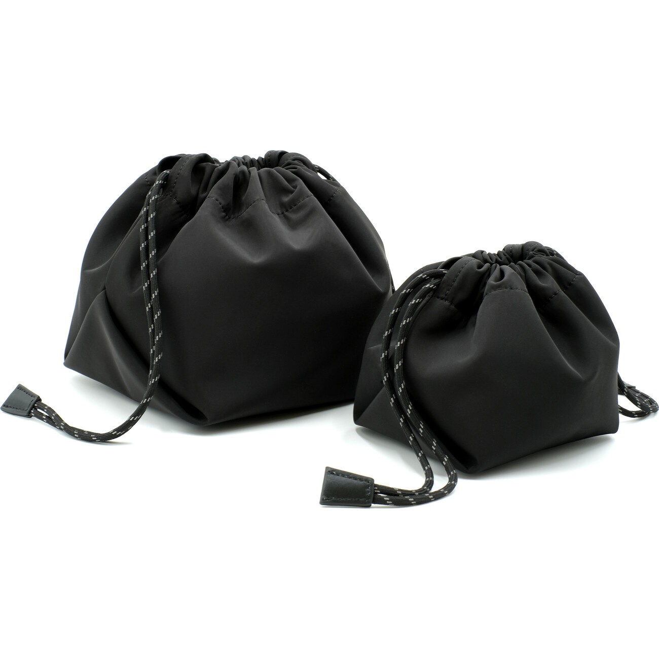 Drawstring Pouch Set - Black