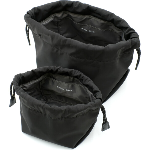 Drawstring Pouch Set - Black