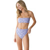 Women's Ruby Bottom, Indigo Mini Floral - Two Pieces - 1 - thumbnail