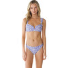 Women's Piper Bottom, Indigo Mini Floral - Two Pieces - 1 - thumbnail