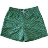 Men's Cole Boardies, Green Zebra - Swim Trunks - 1 - thumbnail