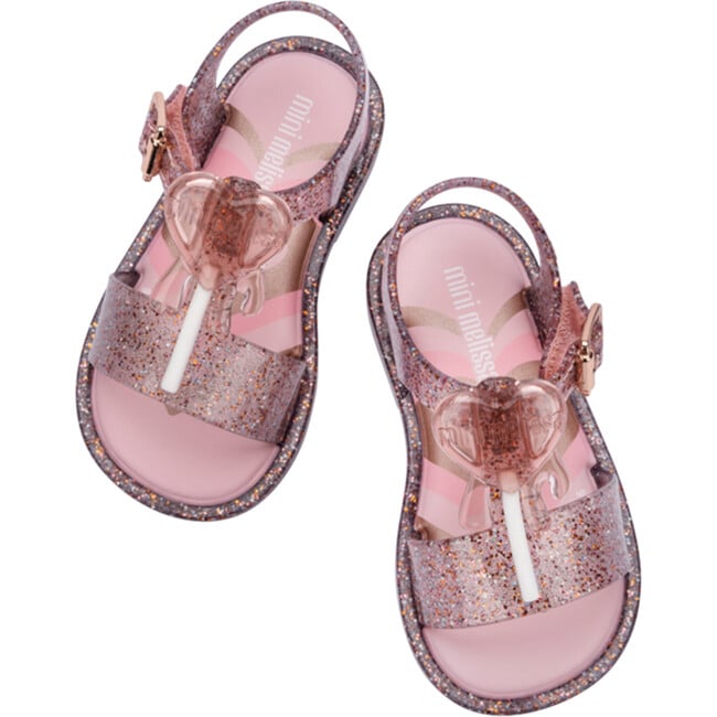 Baby Mar Sandal Jelly Pop, Glitter Pink - Sandals - 5