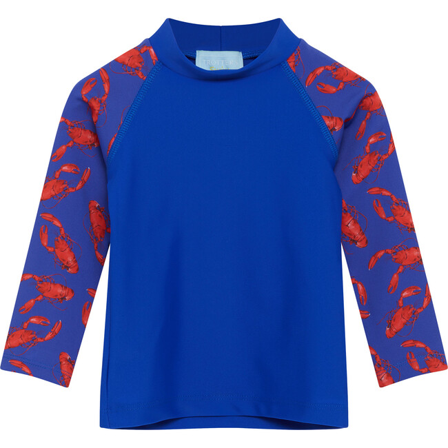 Little Lobster Rash Vest, Navy and Lobster - Rash Guards - 1