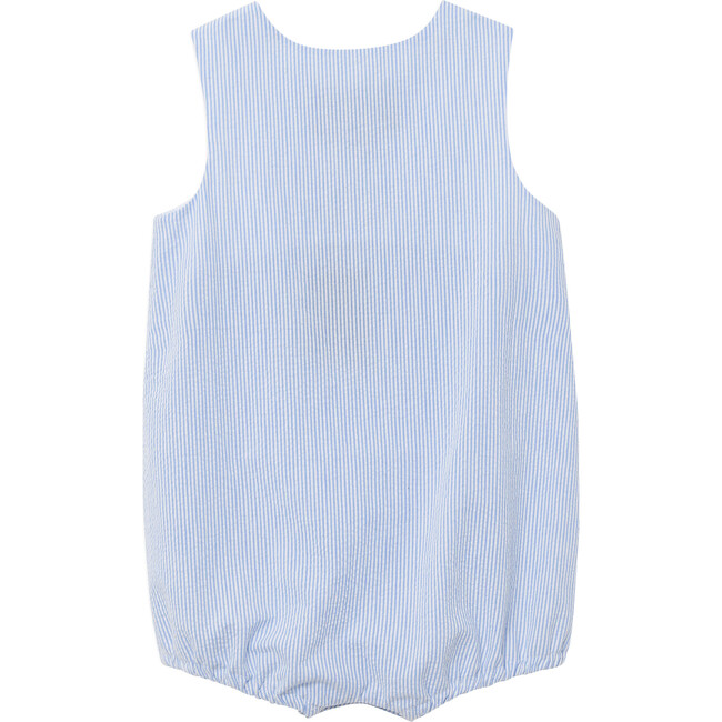 Little Benjamin Romper, Blue Stripe - Rompers - 2