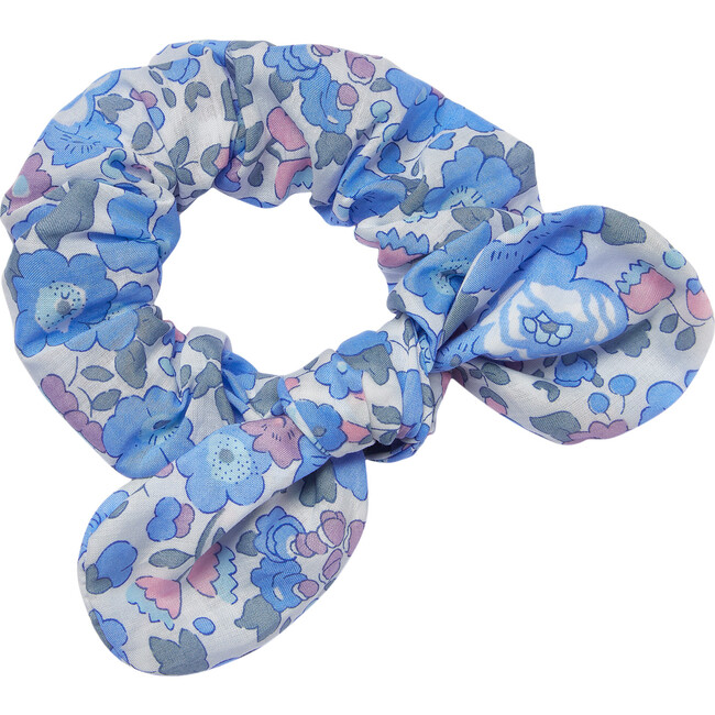 Liberty Blue Betsy Bow Scrunchie, Blue Betsy