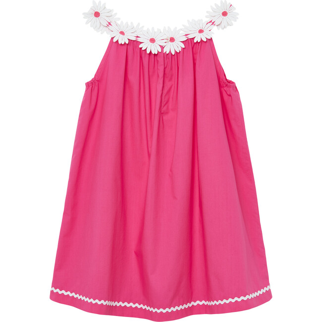 Broderie Daisy Dress, Bright Pink - Dresses - 2