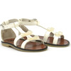 Ankle Strap Sandals, White - Sandals - 1 - thumbnail