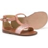 Ankle Strap Sandals, Glitter Pink - Sandals - 2