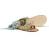 Lace-Up Leather Sandals, Beige - Sandals - 2