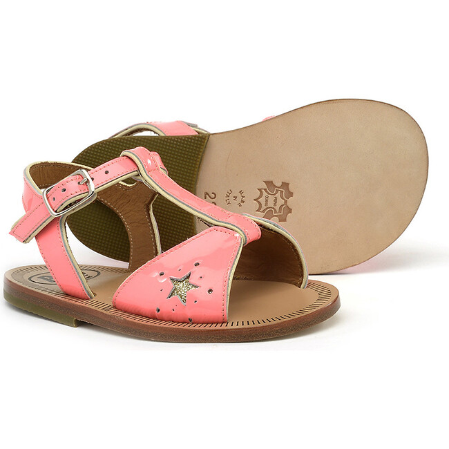 Star Detail Sandals, Pink - Sandals - 2