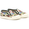 Slip-On In Patterned Fabric, Birds - Slip Ons - 1 - thumbnail