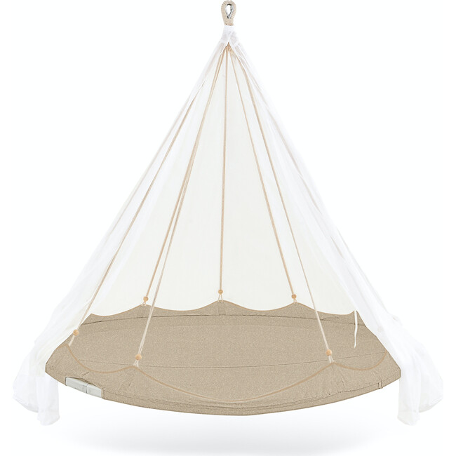 6' Deluxe Sunbrella® TiiPii Bed, Large + Ambient Net, Sand