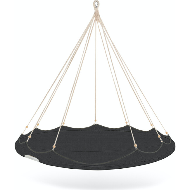 6' Deluxe Sunbrella® TiiPii Bed, Large + Ambient Net, Graphite - Kids Seating - 3