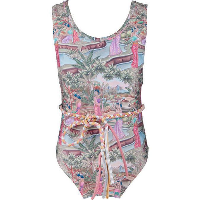 【関税込み】Maisie Wilen レッド Muscle Beach ミニワンピース Indah Belted One Piece Swimsuit - Olga Valentine Swim