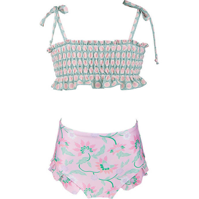 Ibu Ibu Girls Ruching Bikini - Two Pieces - 1