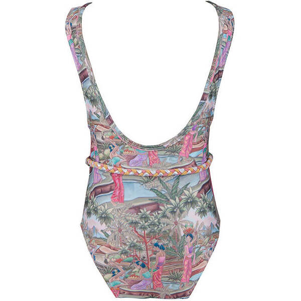 【関税込み】Maisie Wilen レッド Muscle Beach ミニワンピース Indah Belted One Piece Swimsuit - Olga Valentine Swim