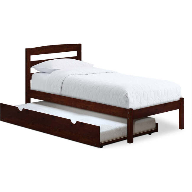 Twin Bed with Trundle, Cherry Wood