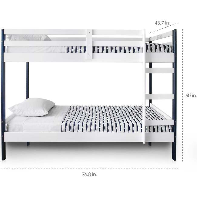 Letto Bunk Bed, Navy/White - Beds - 5
