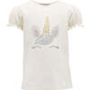 Studded Unicorn T-Shirt, White - T-Shirts - 1 - thumbnail