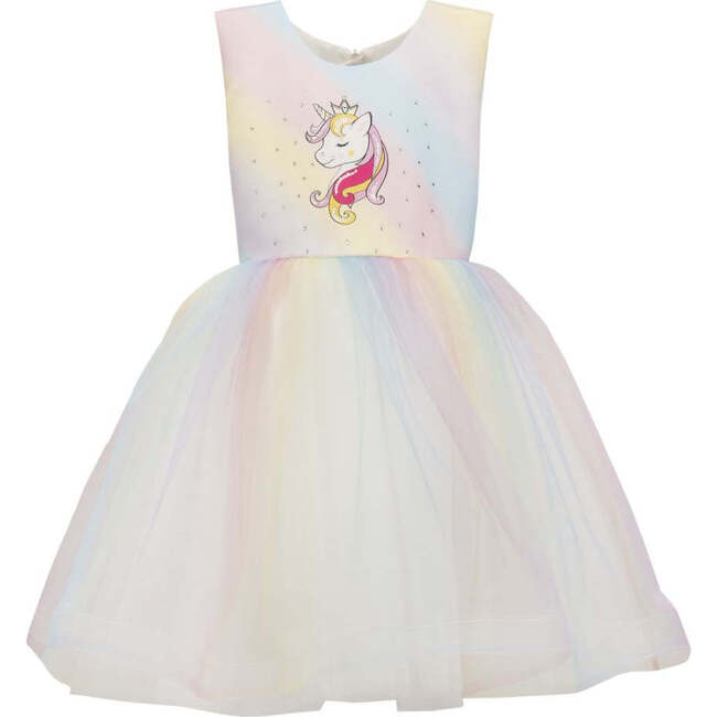 Rainbow Unicorn Dress, Multi - Dresses - 1