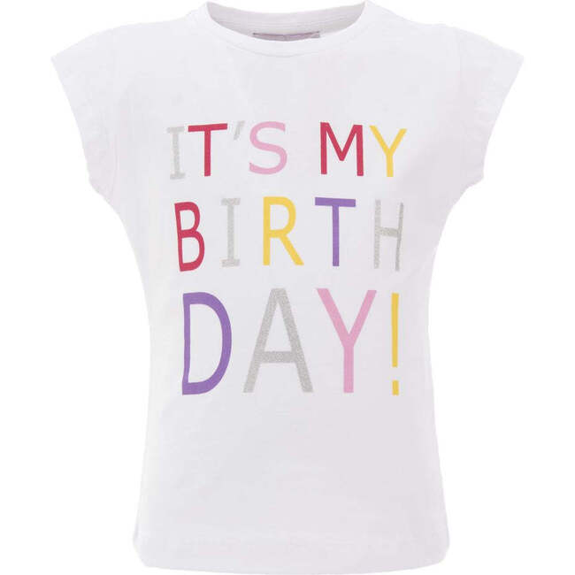 Silver Birthday T-Shirt, White