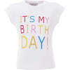 Golden Birthday T-Shirt, White - T-Shirts - 1 - thumbnail