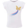 Butterfly Rainbow T-Shirt, White - T-Shirts - 1 - thumbnail