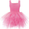 Tulle Tutu Dress, Hot Pink - Dresses - 2