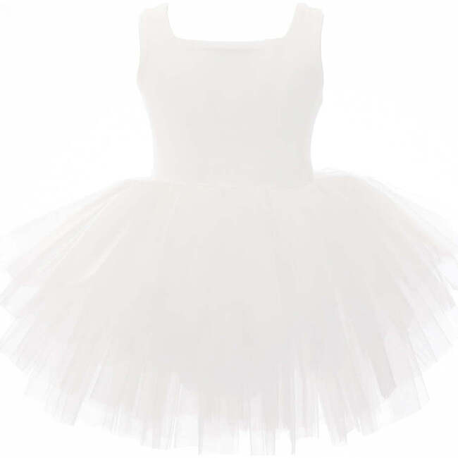 Tulle Tutu Dress, White - Dresses - 2