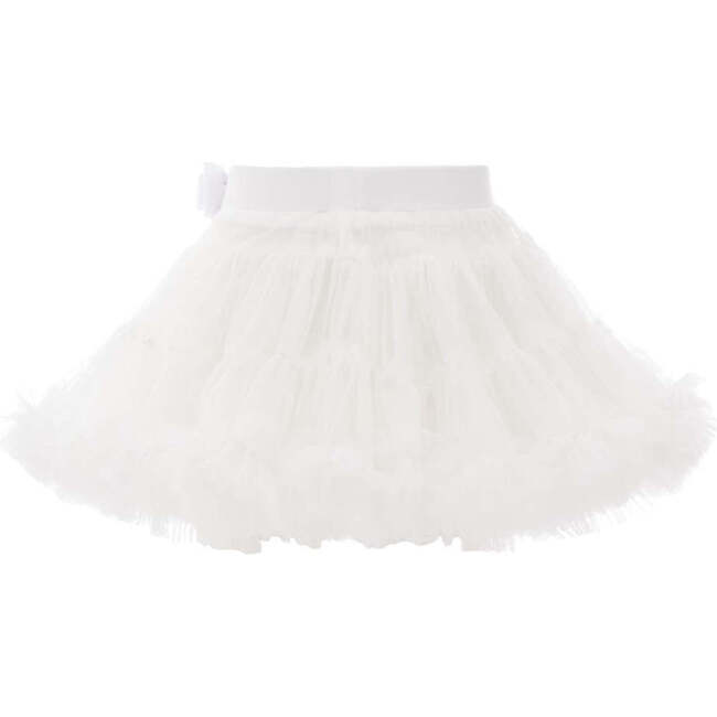 Bow Tutu Skirt, White - Skirts - 2
