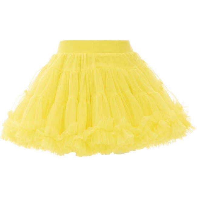 Bow Tutu Skirt, Yellow - Skirts - 2