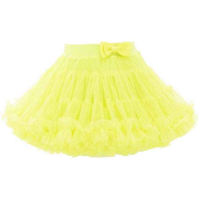 Bow Tutu Skirt, Neon Yellow