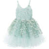 Dahlia Floral Dress, Mint Green - Dresses - 1 - thumbnail
