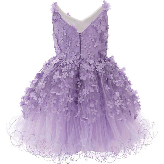 Dahlia Floral Dress, Purple - Dresses - 2