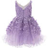 Dahlia Floral Dress, Purple - Dresses - 2