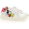 Mickey Pink Tab Sneakers, White - Sneakers - 1 - thumbnail