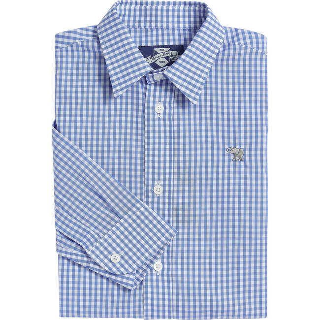 Oliver Shirt, Blue Gingham - Shirts - 1