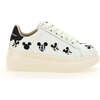 Mickey Embroidered Platform Sneakers, White - Sneakers - 2 - thumbnail