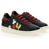 Mickey Plaid Tab Sneakers, Black - Sneakers - 1 - thumbnail