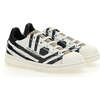 Striped Sneakers, White - Sneakers - 1 - thumbnail