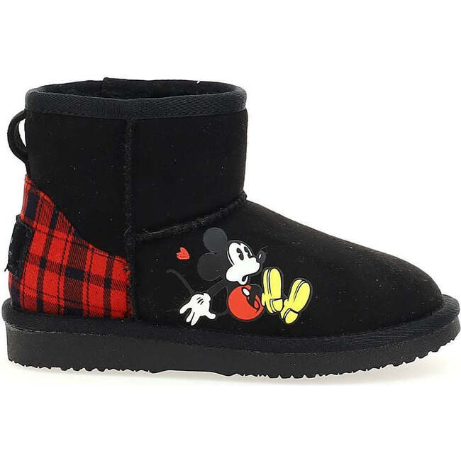 Mickey Plaid Boots, Black - Boots - 2