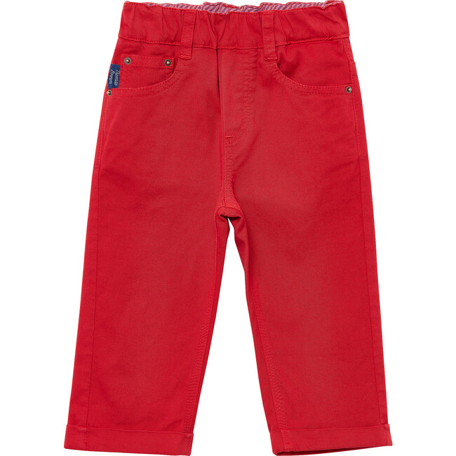 Little Jake Jeans, Red - Pants - 1