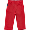 Little Jake Jeans, Red - Pants - 1 - thumbnail