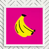 Banana Art Print, Pink - Art - 2 - thumbnail