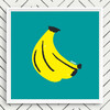 Banana Art Print, Teal - Art - 2
