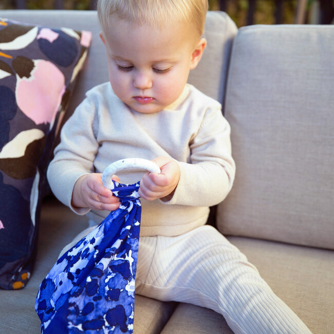 The Perfect Lovey, Playa Blue & Navy - Teethers - 4