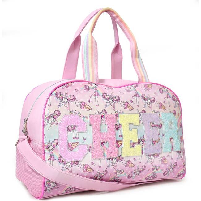 CHEER Miss Gwen Print Duffle Bag, Pink - Bags - 2