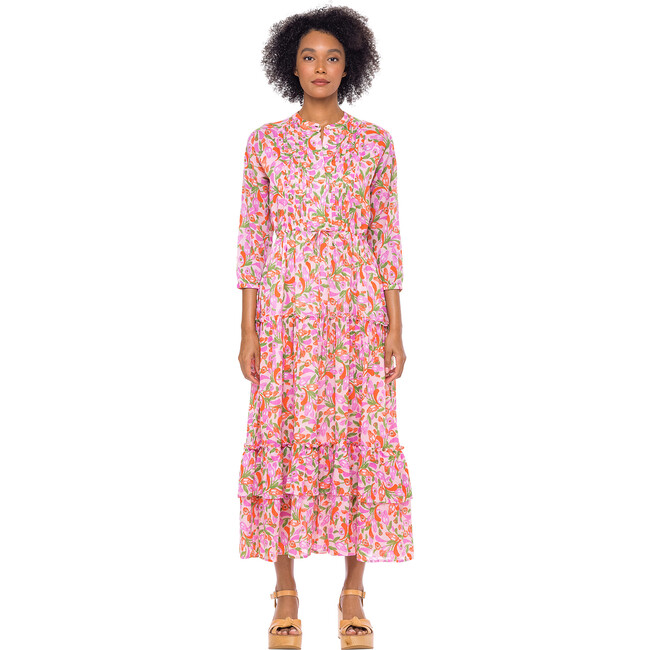 Women's Bazaar Dress, Mini Bloom Rose - Dresses - 1